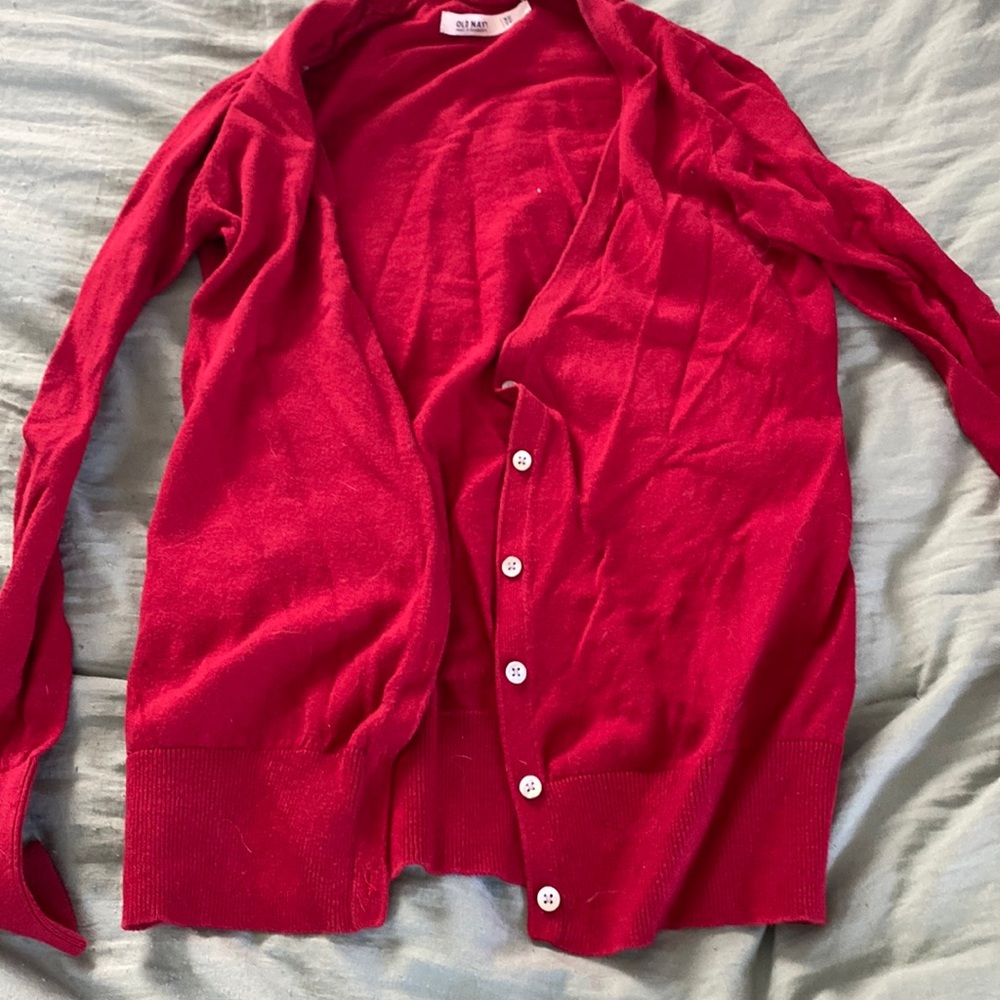 RED old navy cover, size XS